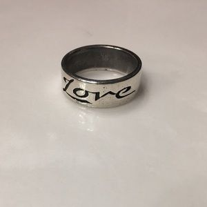 James Avery sterling silver retired “love” band